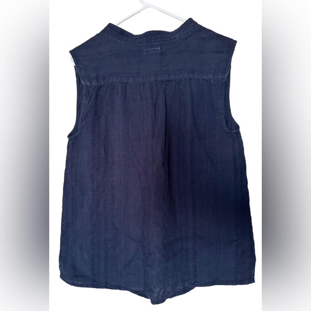 Dylan “Kenzie” Sleevless Top. 100% Cotton - Picture 2 of 4